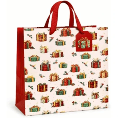 Torebka prezentowa VEL1009 WANILIOWA W PREZENTY 26x32x12cm PaKaDo