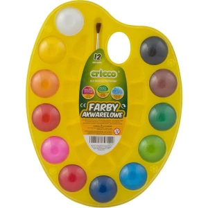 Farby akwarelowe CRICCO 12 kolorów paletaka CR361K12 HL