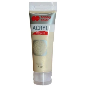 Farba akrylowa 75ml jasne złoto metallik HA 7370 0075-115 HAPPY COLOR