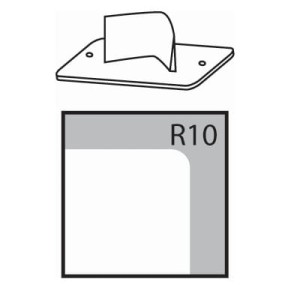 Nóż R10 o promieniu 10 mm do zaokrąglania narożników